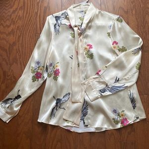 100% silk shirt New